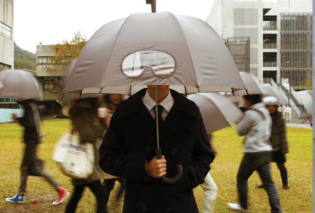 Guarda-Chuva com visor (Imagem: Reprodução)