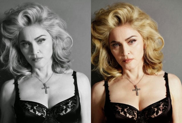 Madonna sem photoshop