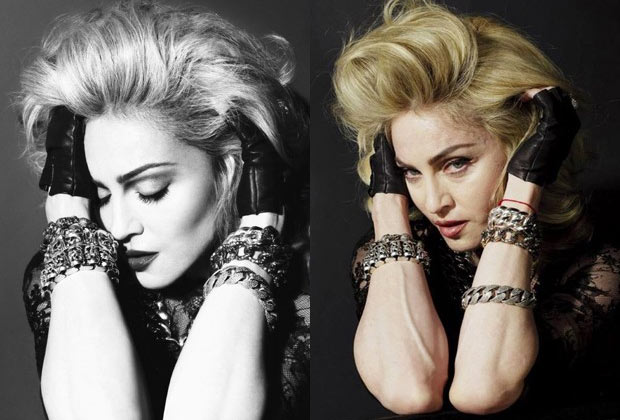 Madonna sem photoshop
